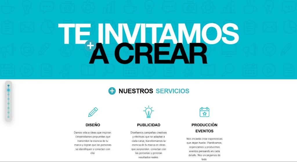 Landing de Célula Publicidad, agencia creativa desarrollada por Sopunto